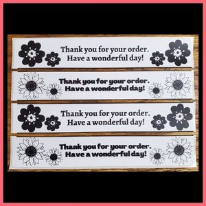 Business Labels | Thank You Stickers | Flowers | Sunflowers |